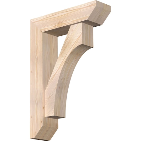 Ekena Millwork Westlake Slat Smooth Bracket w/ Offset Brace, Douglas Fir, 7 1/2"W x 28"D x 40"H BKT0806X28X40WTL06SDF